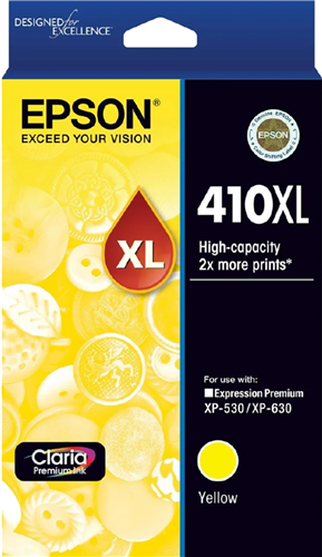 Epson 410XL Yellow High Yield Ink Cartridge – Printer Consumables | ACP Online
