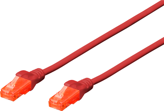 Digitus UTP CAT6 Patch Lead -  0.5M Red – Cables - Patch & Network | ACP Online