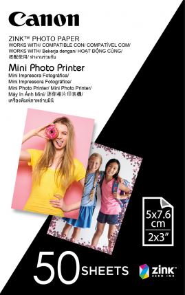 Canon ZINK Photo Paper for Mini Photo Printer - 50 Pack