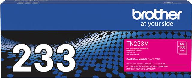 Brother TN-233M Magenta Toner Cartridge – Brother Printers & Accessories | ACP Online