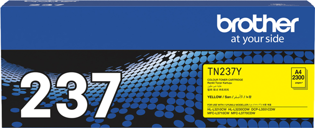 Brother TN-237Y Yellow High Yield Toner Cartridge – Brother Printers & Accessories | ACP Online