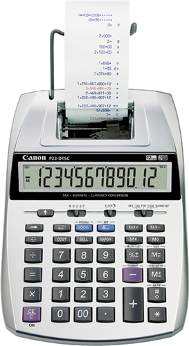 Canon P23DTSCII 12 Digit 2 Colour Print Calculator – Calculators | ACP Online