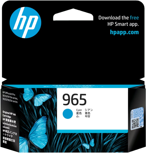 HP 965 Cyan Ink Cartridge – Printer Consumables | ACP Online