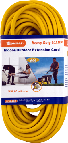 Sansai Heavy Duty 10A Power Cord 20M – Surge & Spike Protectors | ACP Online