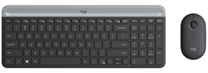 Logitech MK470 Slim Wireless Keyboard and Mouse - Black