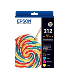 Epson 212 Ink Cartridge 4 Ink Value Pack
