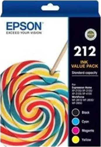 Epson 212 Value Pack BK/C/M/Y Ink Cartridges – Printer Consumables | ACP Online