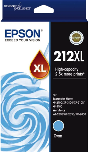 Epson 212XL Cyan High Yield Ink Cartridge – Printer Consumables | ACP Online