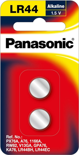 Panasonic LR44 Micro Alkaline Calculator Coin Battery 2 Pack – Batteries & Chargers | ACP Online