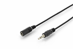 Digitus 3.5mm (M) to 3.5mm (F) 1.5m Stereo Audio Extension Cable