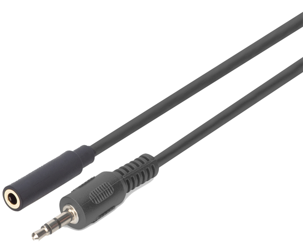 Digitus 3.5mm (M) to 3.5mm (F) 1.5m Stereo Audio Extension Cable – Cables - Other | ACP Online