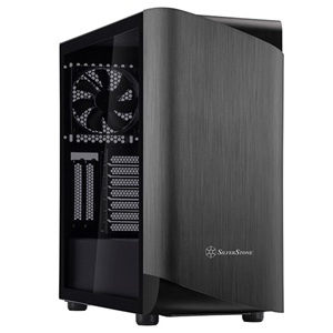 SilverStone SETA A1 ATX Black Mid Tower Case with Tempered Glass