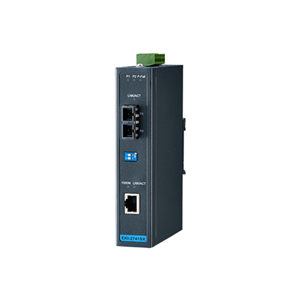 Advantech EKI-2741SX-BE Gigabit Ethernet to Fibre Optic Industrial Media Converter