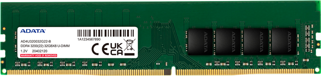ADATA Premier 8GB DDR4 3200 1024X8 U-DIMM  Lifetime wty – Memory - Desktops | ACP Online