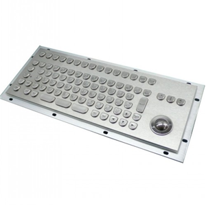 Inputel KB205 Stainless Steel Keyboard + Trackball IP65 - USB