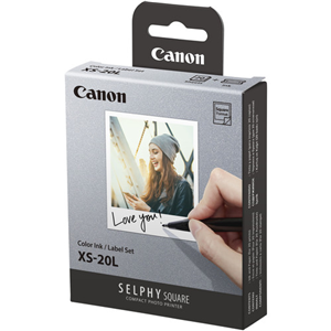 Canon Selphy XS-20L 3x3 Photo Paper & Ink Kit