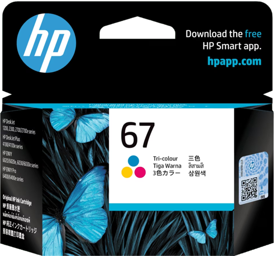 HP 67 Tri-Colour Ink Cartridge – Printer Consumables | ACP Online