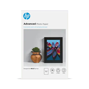HP Advanced Glossy 10x15 Photo Paper - 50 Sheets 250gsm