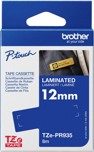 Brother TZe-PR935 12mm White on Premium Silver Labelling Tape – Labelling Devices | ACP Online