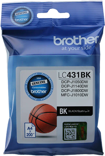 Brother LC431BK Black Ink Cartridge – Printer Consumables | ACP Online