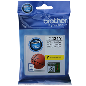Brother LC431Y Yellow High Yeild Ink Cartridge