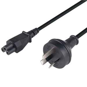 3 Pin Power Lead (M) to C5 Clover (M) 0.3m Power Cable