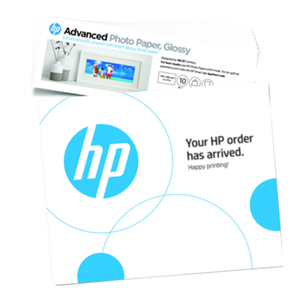 HP Advanced Glossy 4x12 Photo Paper - 10 Sheets 250gsm