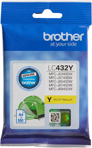 Brother LC432Y Yellow Ink Cartridge – Printer Consumables | ACP Online