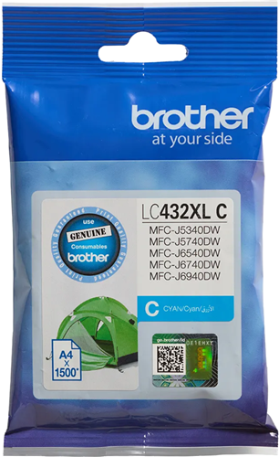 Brother LC432XLC Cyan High Yield Ink Cartridge – Printer Consumables | ACP Online