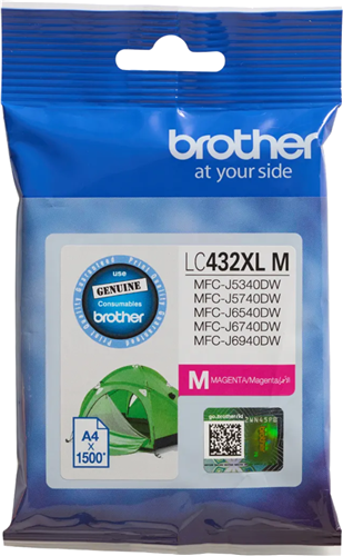 Brother LC432XLM Magenta High Yield Ink Cartridge – Printer Consumables | ACP Online