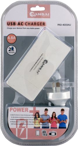 Sansai 4 Port USB Charging Station with Surge protection v2 – Surge & Spike Protectors | ACP Online