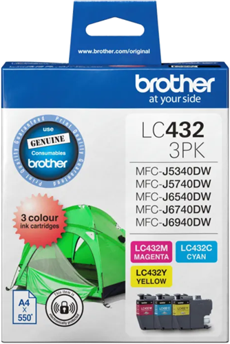 Brother LC4323PKS 3-Pack Ink Cartridge (C/M/Y) – Printer Consumables | ACP Online