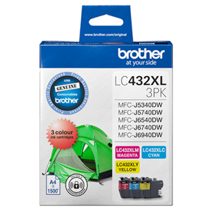 Brother LC4323PKS 3-Pack Ink Cartridge (C/M/Y)