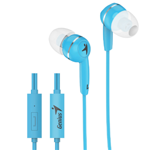 Genius HS-M320 Blue In-Ear Headphones w/Mic