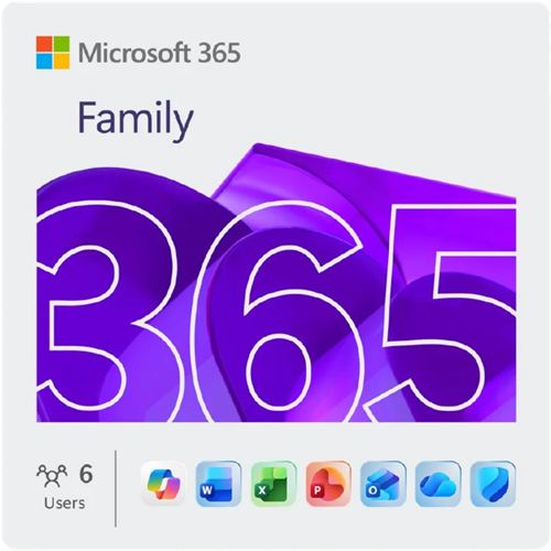 Microsoft 365 Family for 6 Users/1 Household - 1 Year – Software - Applications | ACP Online