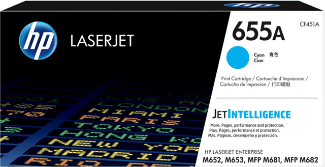 HP 655A Cyan Original LaserJet Toner Cartridge – Printer Consumables | ACP Online