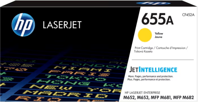 HP 655A Yellow Original LaserJet Toner Cartridge – Printer Consumables | ACP Online