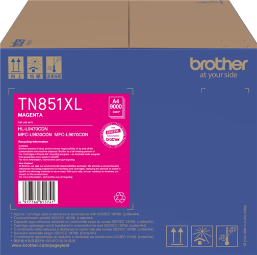 Brother TN851XLM Magenta High Capacity Toner – Brother Printers & Accessories | ACP Online