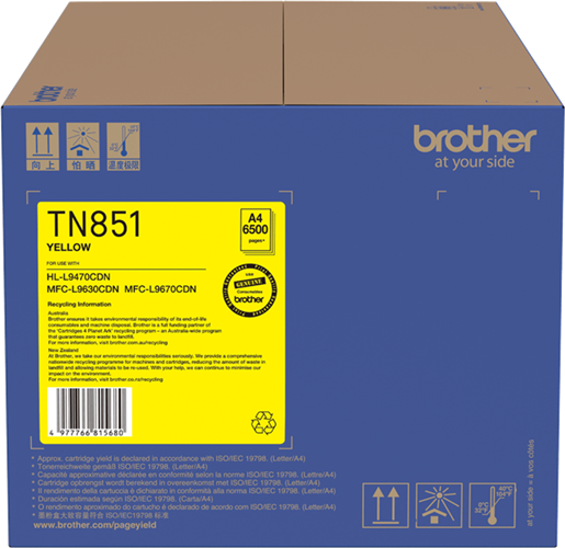 Brother TN851Y Yellow Standard Toner – Brother Printers & Accessories | ACP Online