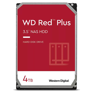 WD Red Plus 4TB 128MB 5400rpm NAS Hard Drive