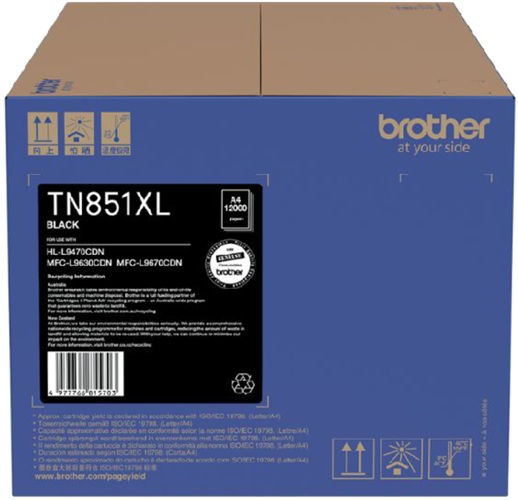 Brother TN851XLBK Black High Capacity Toner – Brother Printers & Accessories | ACP Online