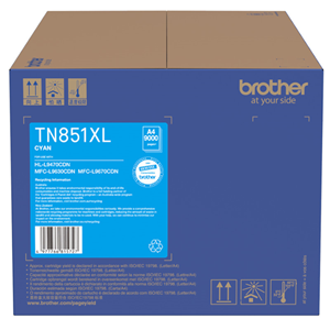 Brother TN851XLC Cyan High Capacity Toner