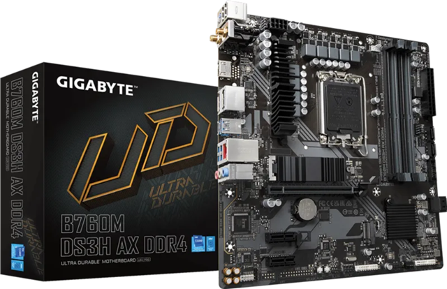 Gigabyte B760M-DS3H AX DDR4 mATX LGA1700 Motherboard – Motherboards | ACP Online