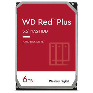 WD Red Plus 6TB 256MB 5400rpm NAS Hard Drive