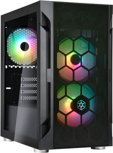 SilverStone Fara H1M mATX Case - Glass Window + ARGB fans – Cases - OEM PC | ACP Online