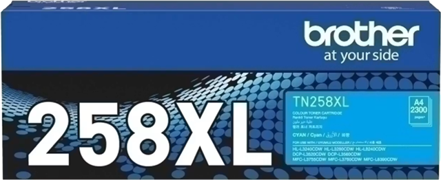 Brother TN258XLC High Yield Toner Cyan – Brother Printers & Accessories | ACP Online