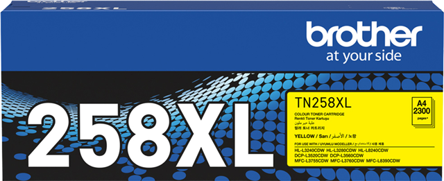 Brother TN258XLY High Yield Toner Yellow – Brother Printers & Accessories | ACP Online