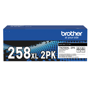 Brother TN258XLBK2PK High Yeild Toner Black 2 Pack
