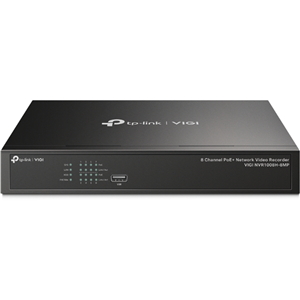 TP-Link NVR1008H-8MP 8 Channel Recorder (no HDD) with 8 port PoE