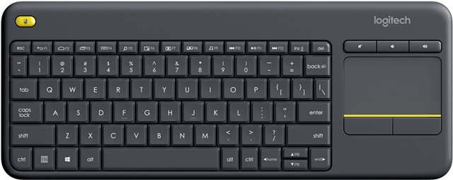 Logitech K400 Plus Wireless Keyboard with Touch Pad Black – Keyboards | ACP Online